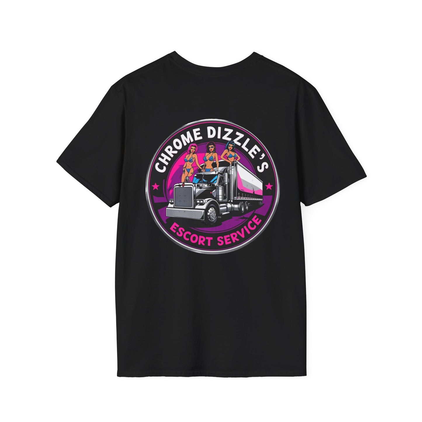 Chrome Dizzle's Funny Truck Driver T-Shirt | Unisex Softstyle Tee, Humorous Gift, Casual Wear, Road Trip Essential, Trucking Life Apparel